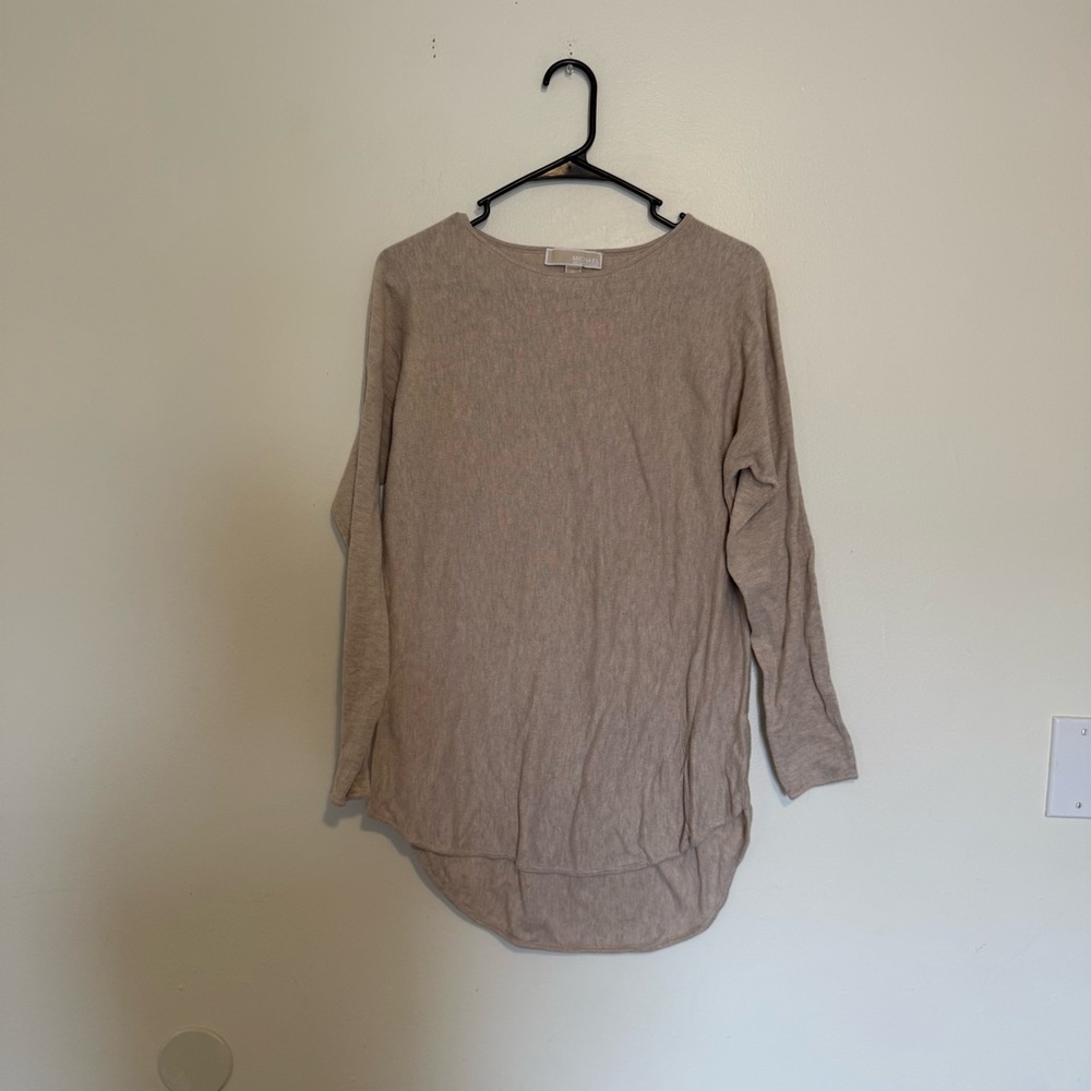 Michael Kors Beige Long Sleeve Top